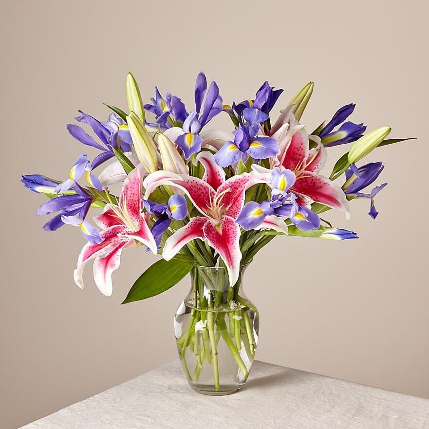 lilies and irises Bouquet