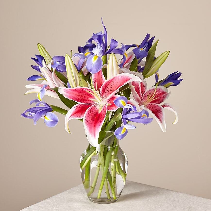 lilies and irises Bouquet